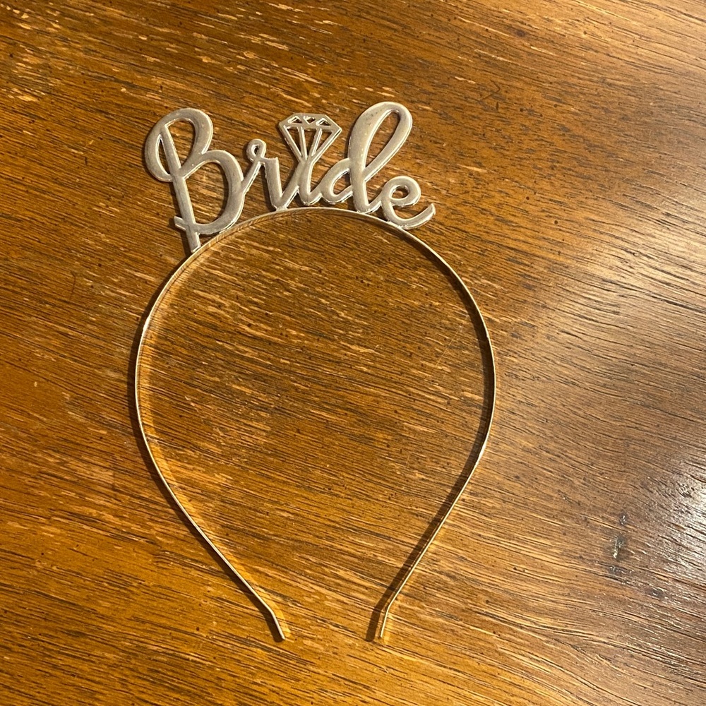Silver 'Bride' Headband